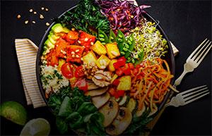 Vegan Hoi Sin Stirfry Buddha Bowl