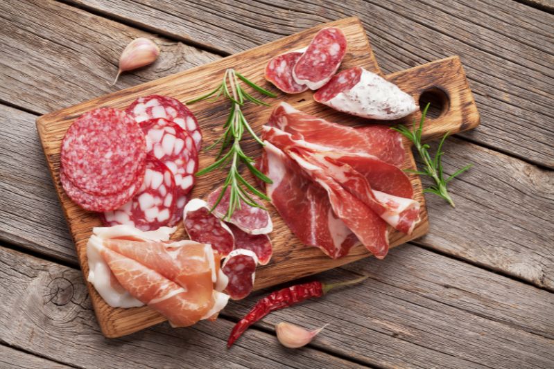 Cured meats platter